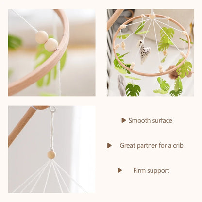Forest Animal Crib Mobile Rattle Toy for Infants 0-12 Months