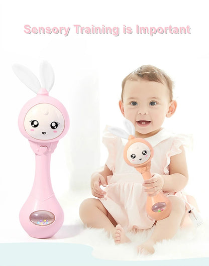 Smart Bunny Musical Rattle Toy for Newborns and Infants