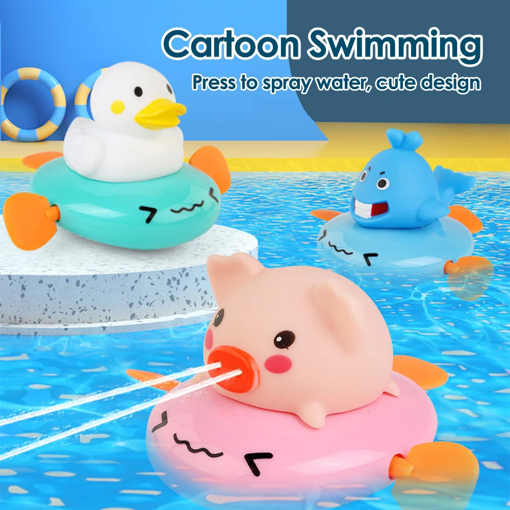 Farm Animal Bath Toy Set for Kids - Ducks, Pigs, Cows