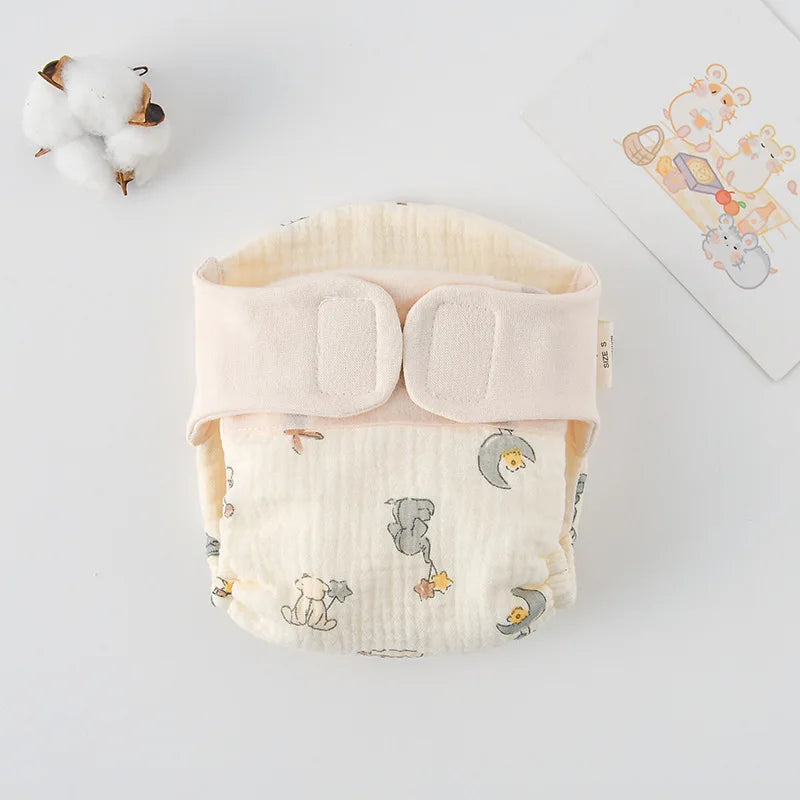 Summer Cotton Reusable Baby Training Pants with Cartoon Design