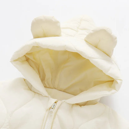 Warm Fur-Lined Winter Romper for Babies and Toddlers