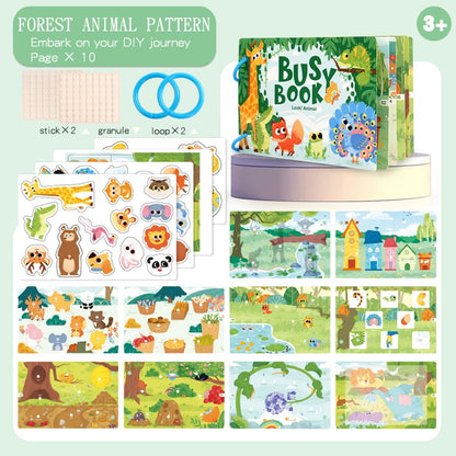 Montessori Busy Book for Early Learning in Children 1-3 Years