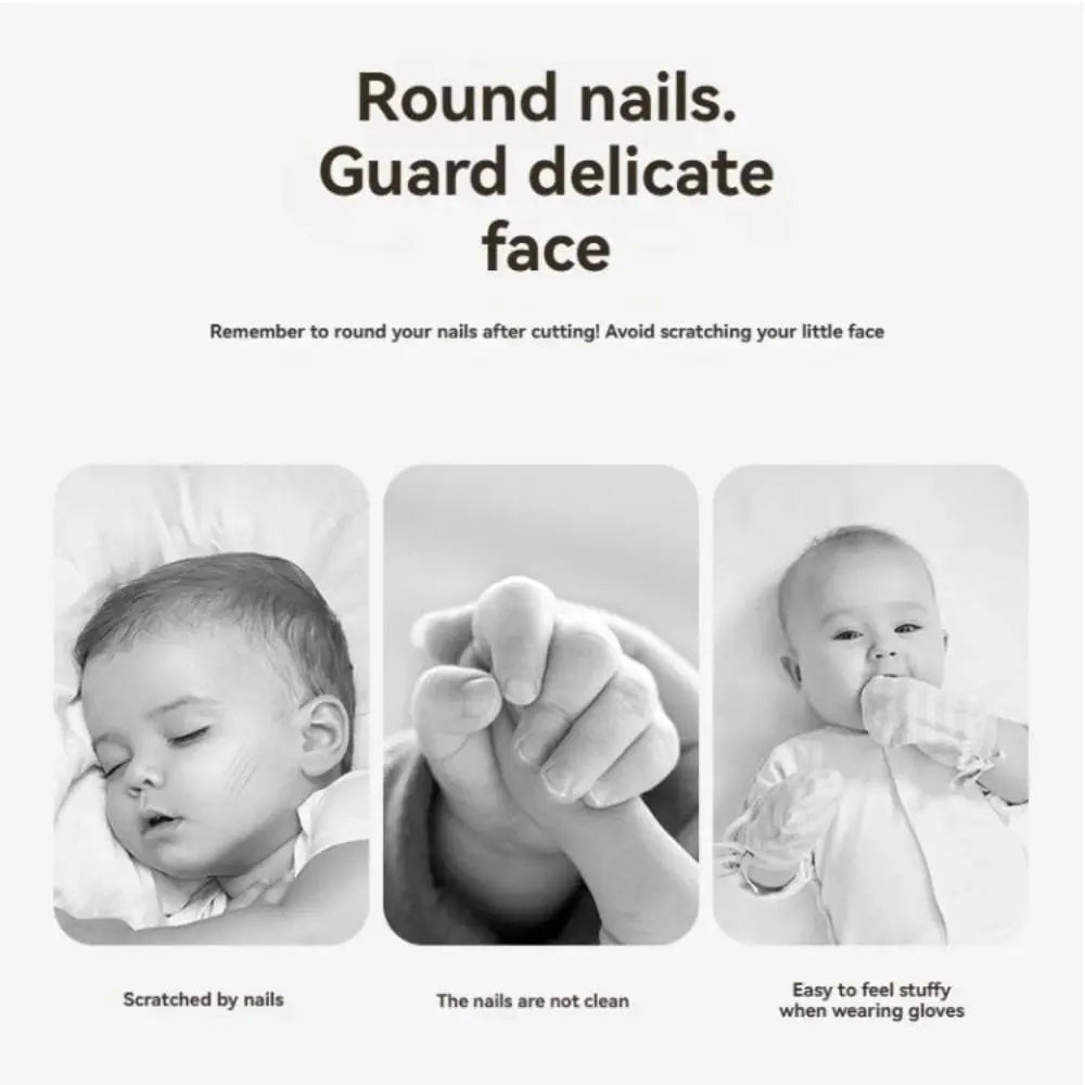 Electric Baby Nail Trimmer with 6 Grinding Heads for Infants