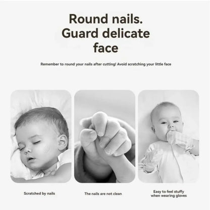 Electric Baby Nail Trimmer with 6 Grinding Heads for Infants