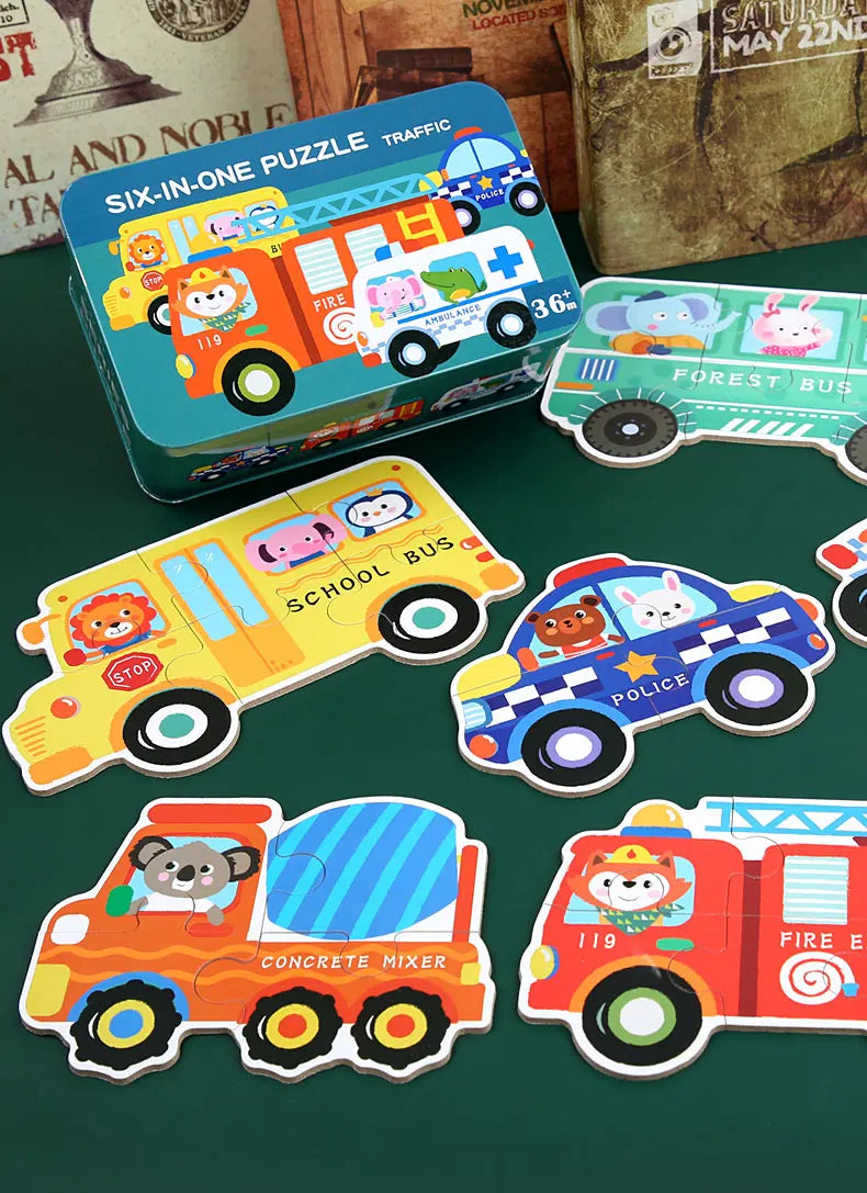 Alphabet and Number Wooden Puzzle for Toddlers 1-3 Years