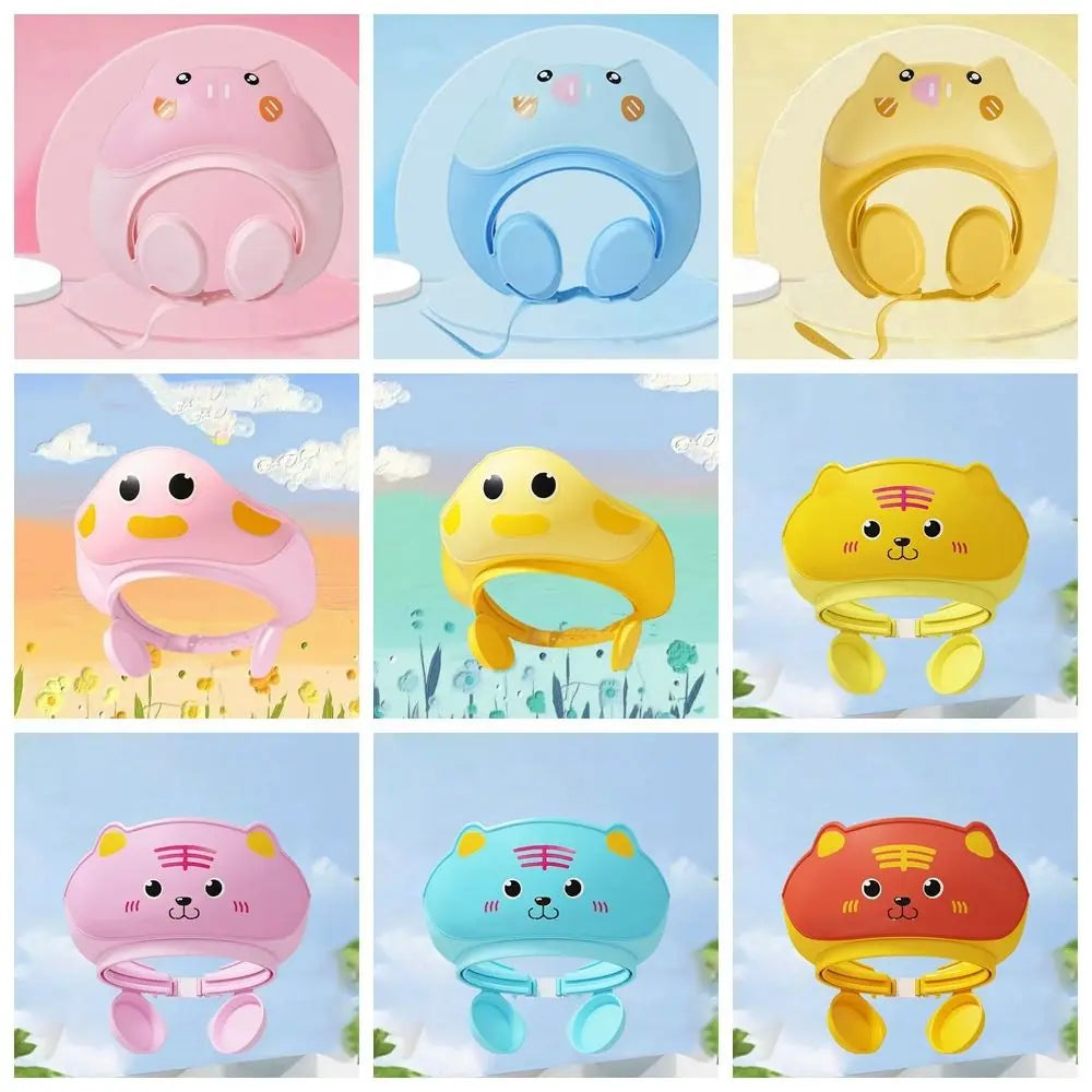 Soft Waterproof Baby Shower Cap for Eye & Ear Protection