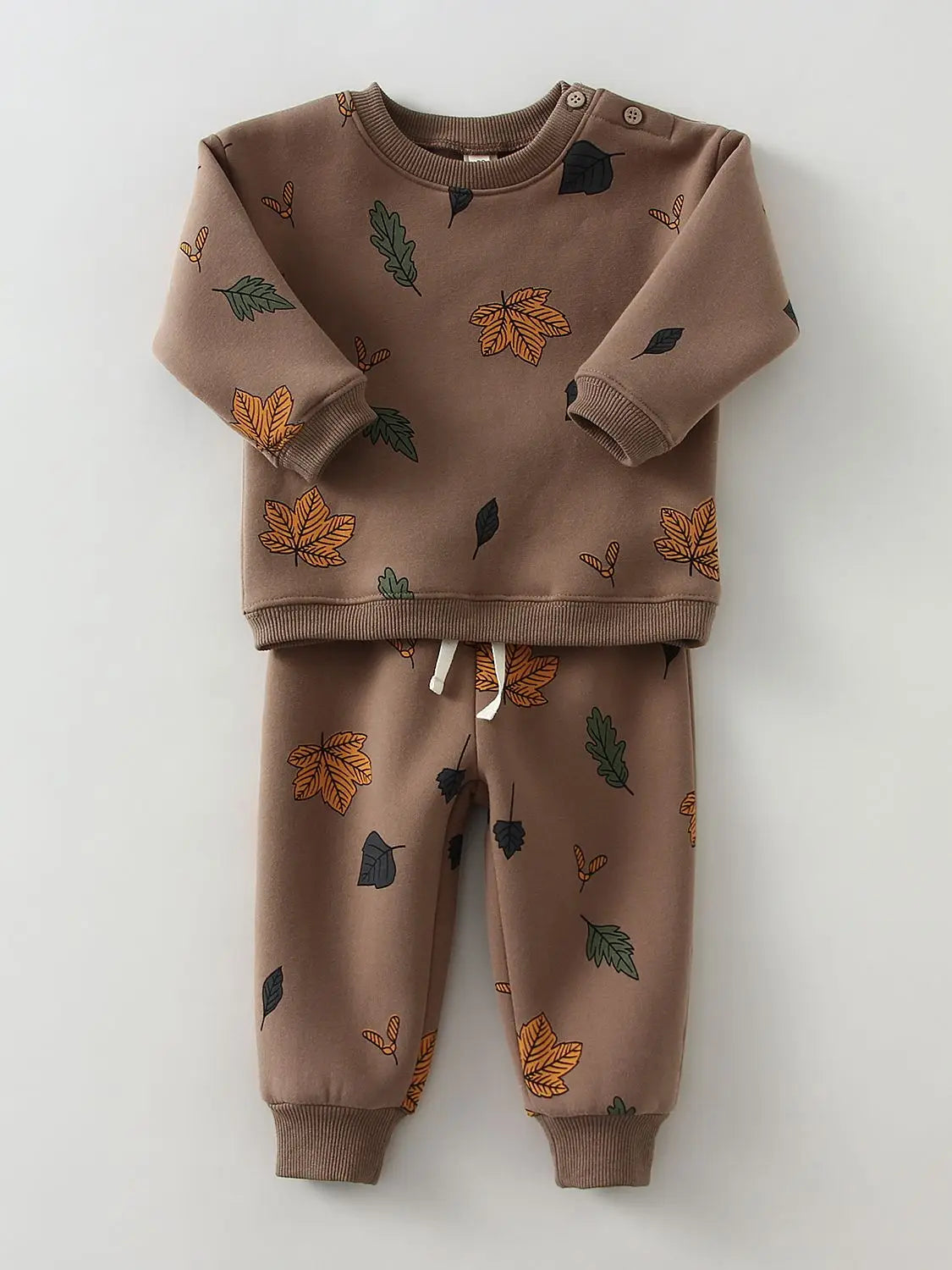 Toddler Fleece Sweater and Pants Set for Spring/Autumn