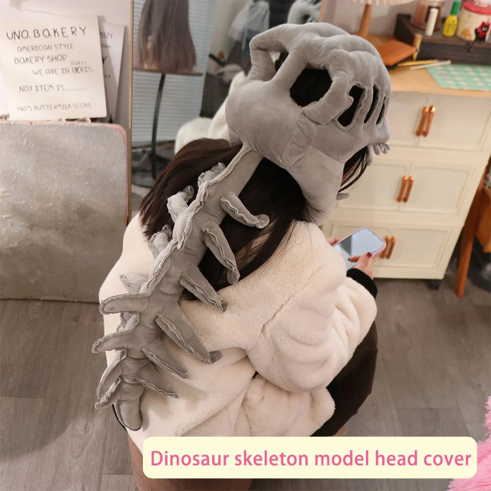 3D Soft Dinosaur Skeleton Plush Toy Set for Kids