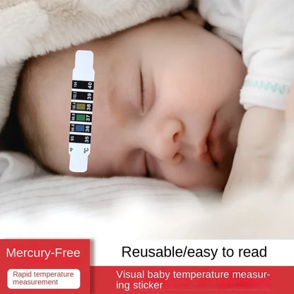 2pcs Body and Forehead Temperature Stickers for Babies and Kids