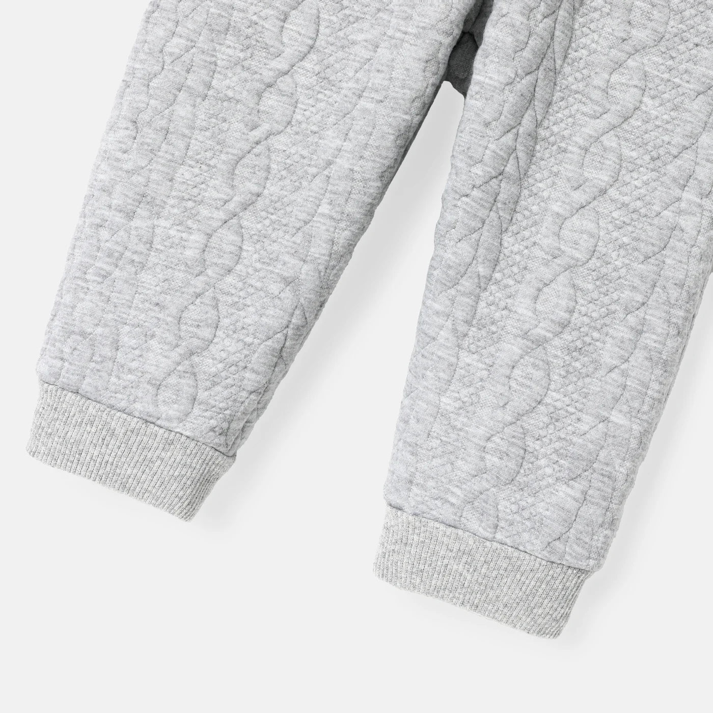 Baby Boy Cable Knit Sweatshirt & Pants Set - Soft & Cozy