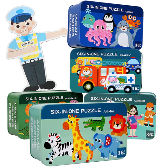 Alphabet and Number Wooden Puzzle for Toddlers 1-3 Years