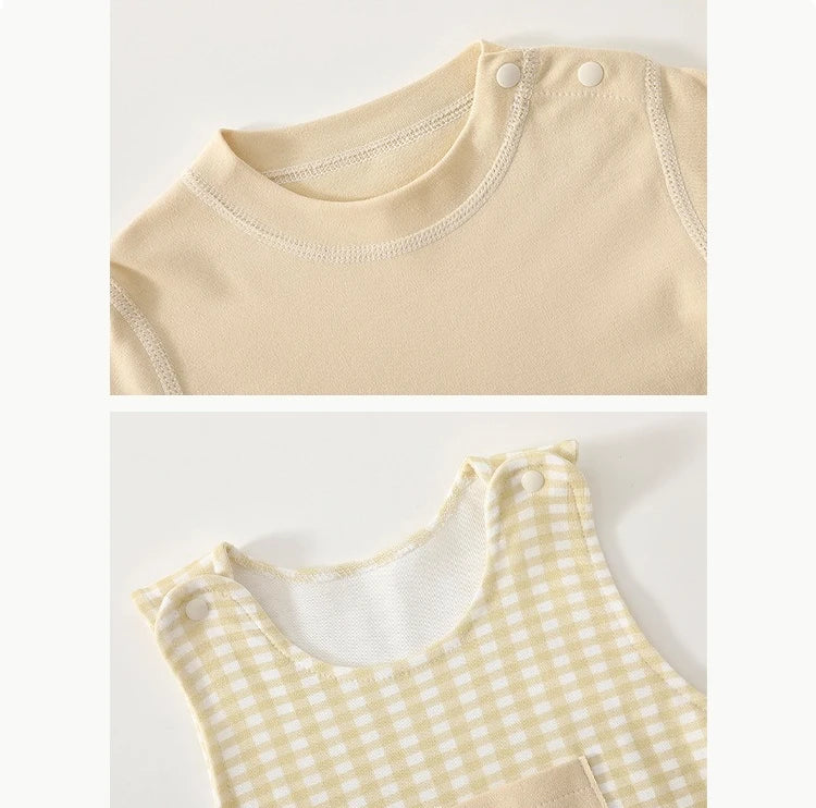 Autumn Baby Overalls and Long Sleeve Top Set for Kids