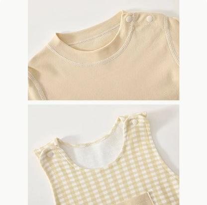 Autumn Baby Overalls and Long Sleeve Top Set for Kids