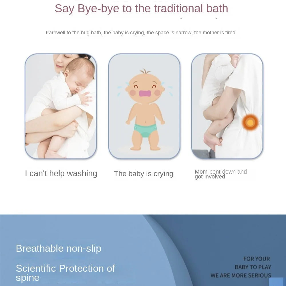 Adjustable Anti-Slip Baby Bath Cushion and Pillow Mat