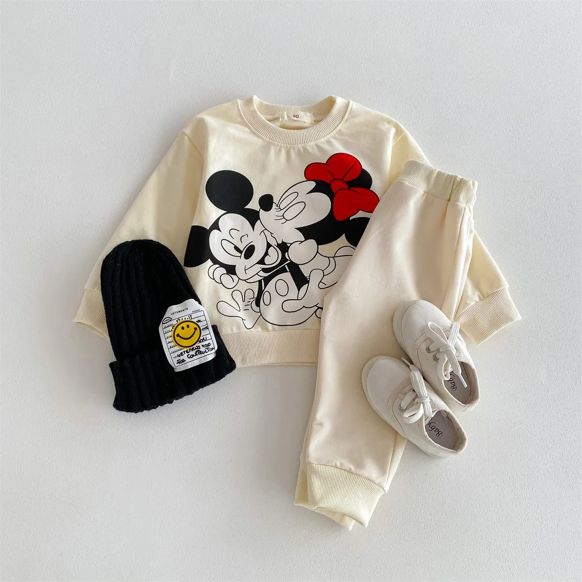 Kids Cartoon Hoodie and Sweatpants Outfit Set, 2pc