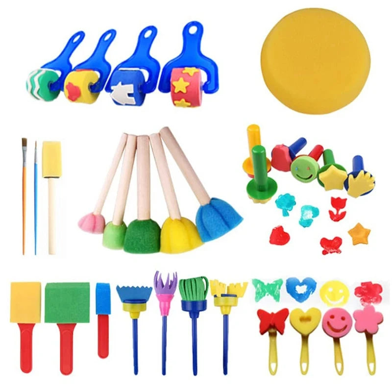 Children's Painting Sponge Brush Set for Creative Play