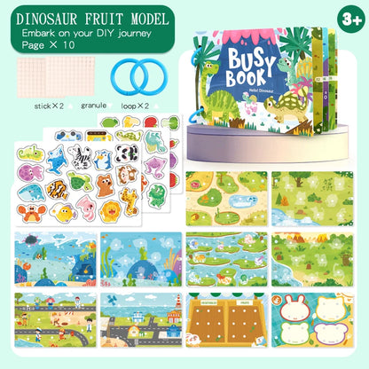 Montessori Busy Book for Early Learning in Children 1-3 Years