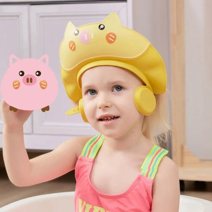 Soft Waterproof Baby Shower Cap for Eye & Ear Protection