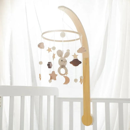 Musical Baby Cloud Rattle & Crib Mobile for Newborns