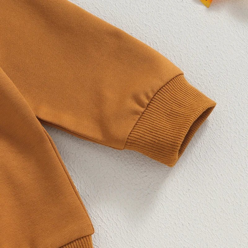 Halloween Toddler Sweatshirt and Pumpkin Pant Set