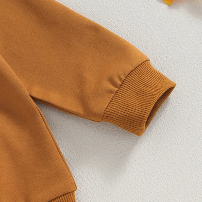 Halloween Toddler Sweatshirt and Pumpkin Pant Set