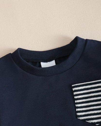 Baby Boys Soft Hoodie and Pants Set for Autumn Winter