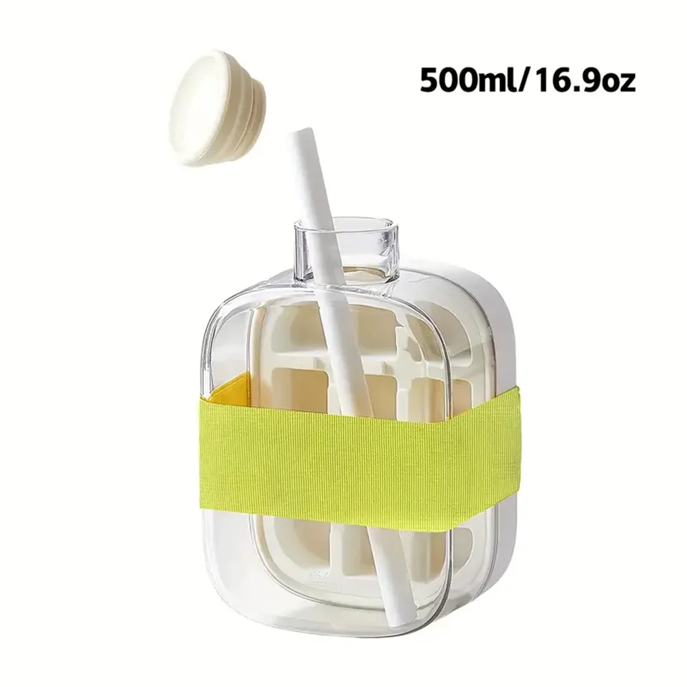2-in-1 Ice Cube Bottle with Easy Press Release Tray