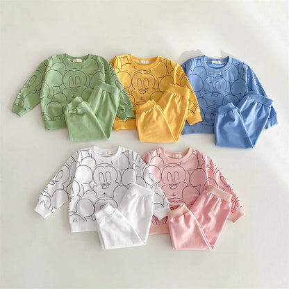 Mickey Mouse Baby Sweatshirt Set for Toddler Boys and Girls