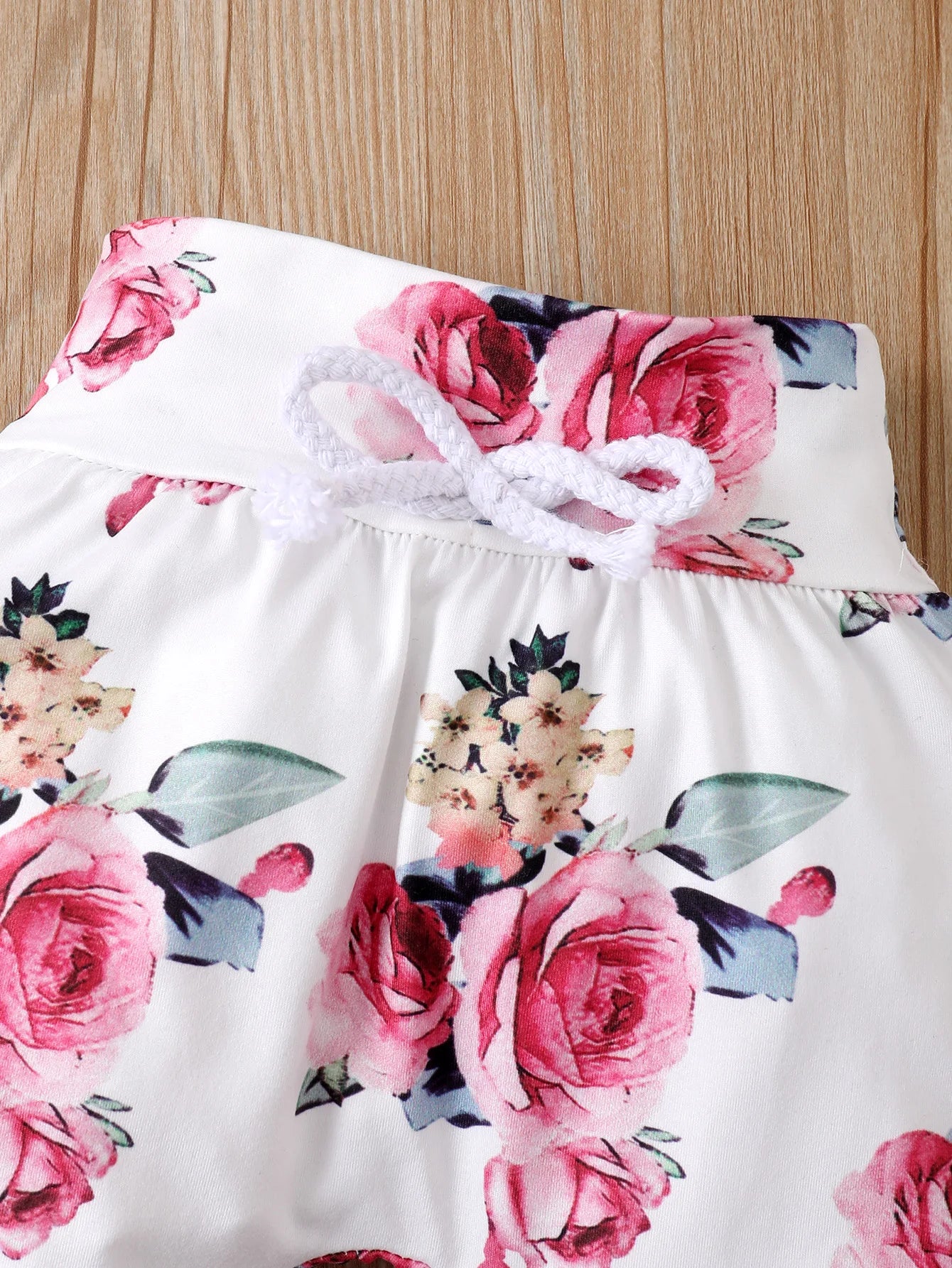 3PCS Baby Girl Floral Hooded Set with Headband 0-18 Months