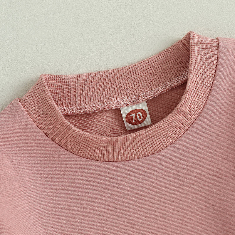 Newborn Long Sleeve Sweatshirt and Pants Set for Fall