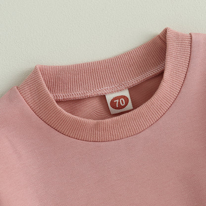 Newborn Long Sleeve Sweatshirt and Pants Set for Fall