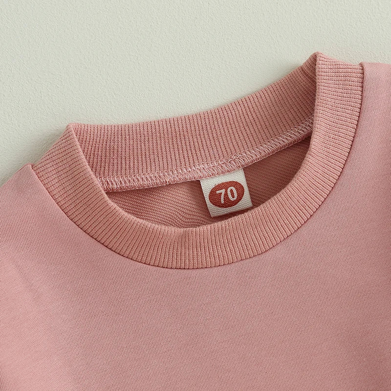 Newborn Long Sleeve Sweatshirt and Pants Set for Fall