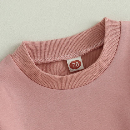 Newborn Long Sleeve Sweatshirt and Pants Set for Fall