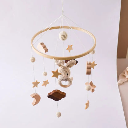 Musical Baby Cloud Rattle & Crib Mobile for Newborns