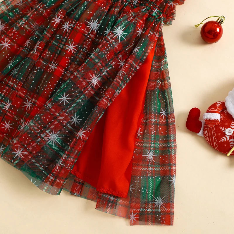 Toddler Christmas Tutu Dress for Girls, Size 6M-4Y