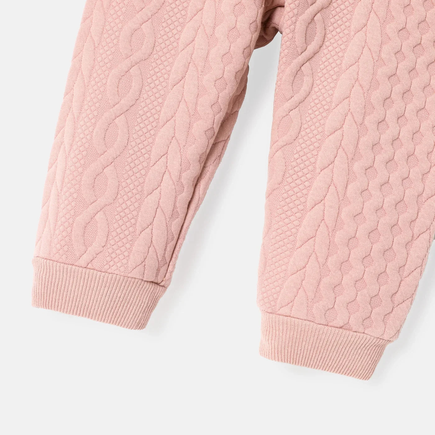 Baby Boy Cable Knit Sweatshirt & Pants Set - Soft & Cozy