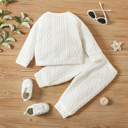 Newborn Unisex 2-Piece Long Sleeve Top and Pants Set