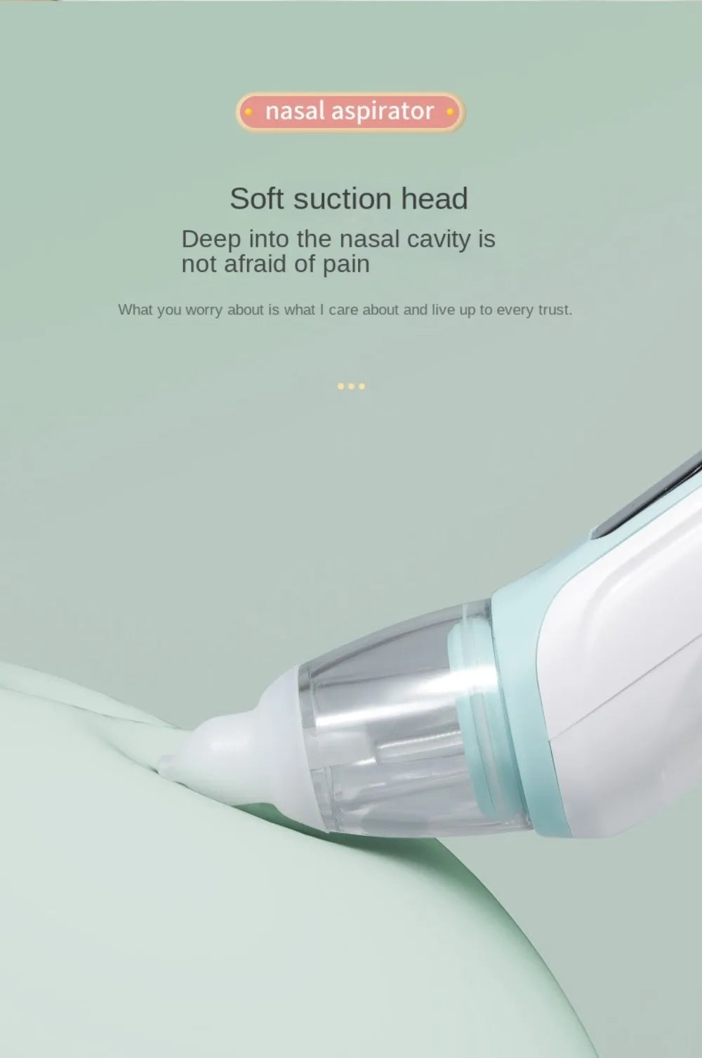 Silent Electric Nasal Aspirator for Babies - USB Rechargeable