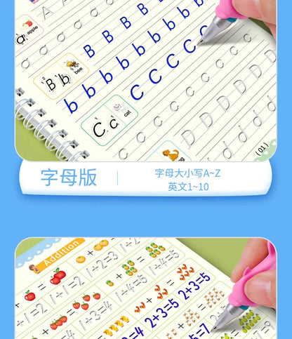 Montessori Reusable Drawing Copybook for Kids' Writing Skills