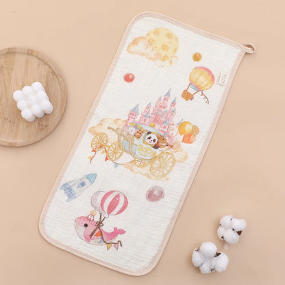 6-Layer Cotton Muslin Baby Burp Cloths & Face Towels