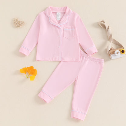 Toddler Fall Pajama Set for Boys and Girls - 10 Colors