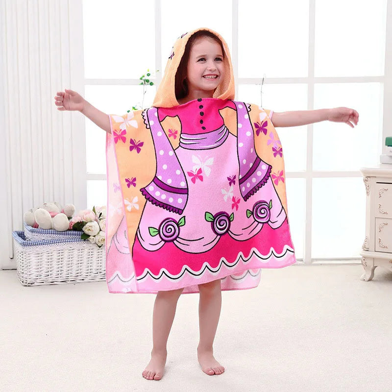 Dinosaur Hooded Bathrobe for Kids and Infants
