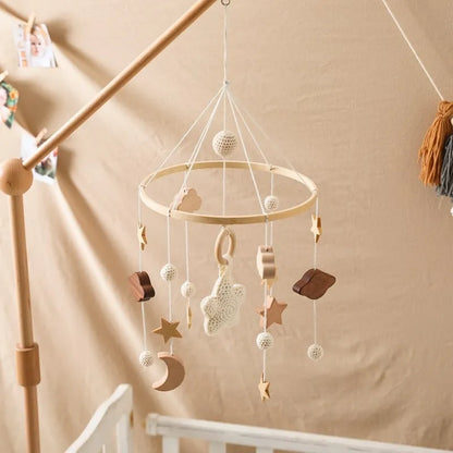 Musical Baby Cloud Rattle & Crib Mobile for Newborns