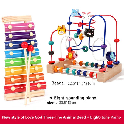 Educational Building Blocks and Beads for Toddlers 1-3 Years