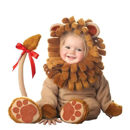Infant Baby Girls' Holiday Costume Rompers - Lion & Dinosaur