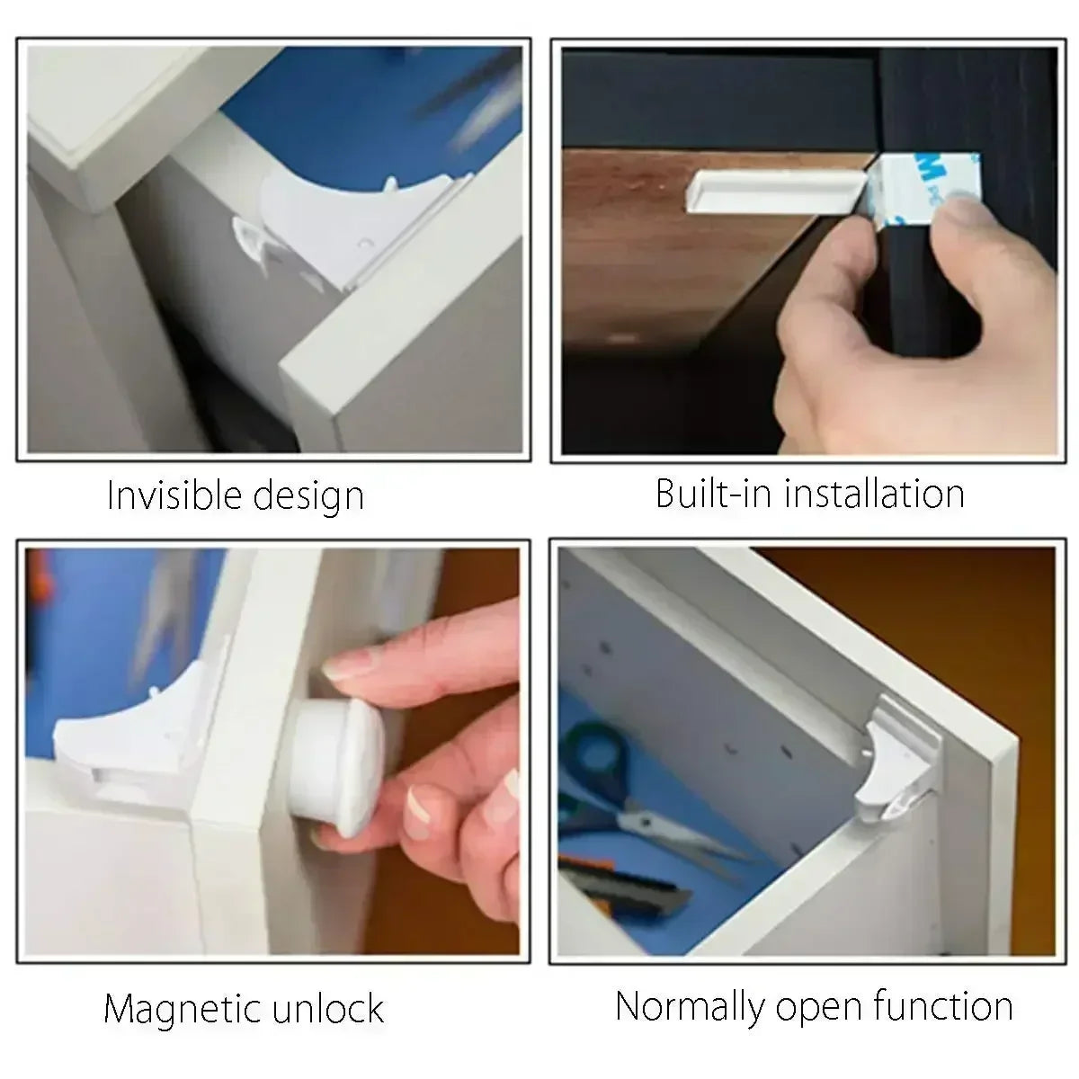 Magnetic Child Safety Lock for Drawers and Cabinets