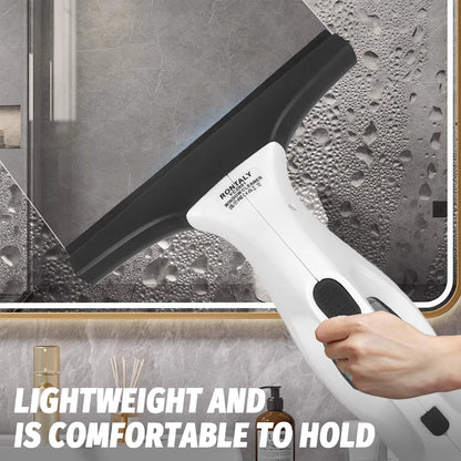 Cordless Electric Window Vacuum with Microfiber Cloth