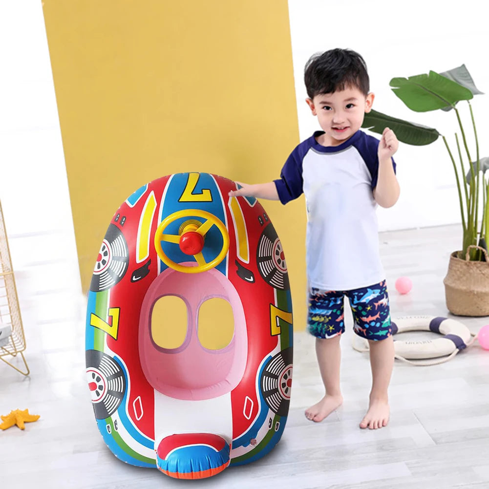Inflatable Baby Swim Ring - Toddler Float Seat for Water Fun