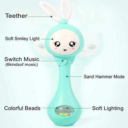 Smart Bunny Musical Rattle Toy for Newborns and Infants