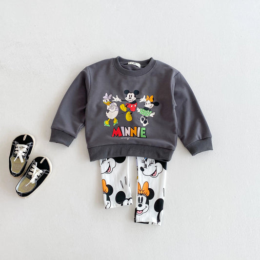 Mickey Mouse Hoodie and Pants Set for Girls